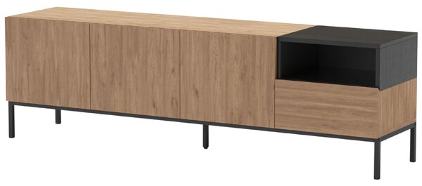 Marckeric TV stolek Cailin 180 x 40 cm s dřevěným dekorem