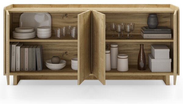 Marckeric Komoda Daira 180 x 40 cm s dubovým dekorem