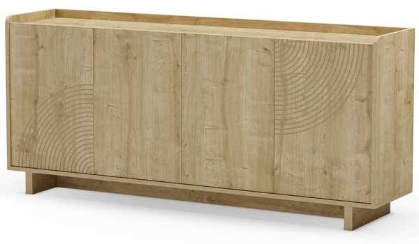 Marckeric Komoda Daira 180 x 40 cm s dubovým dekorem
