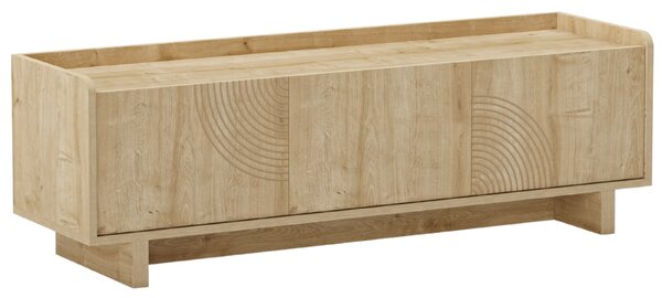 Marckeric TV stolek Daira 140 x 40 cm s dubovým dekorem