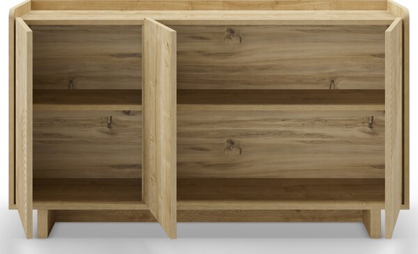 Marckeric Komoda Daira 140 x 40 cm s dubovým dekorem