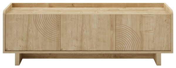 Marckeric TV stolek Daira 140 x 40 cm s dubovým dekorem