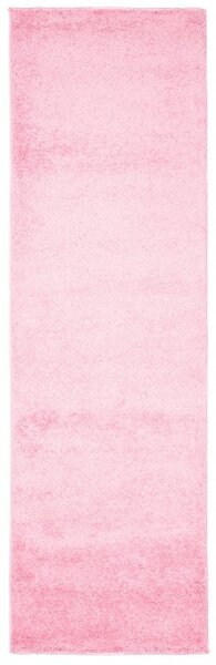 Makro Abra Běhoun Shaggy DELHI 7388A PINK Jednobarevný růžový Šíře: 80 cm