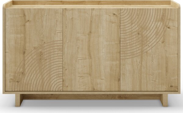 Marckeric Komoda Daira 140 x 40 cm s dubovým dekorem
