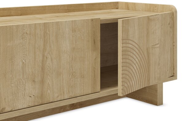 Marckeric TV stolek Daira 180 x 40 cm s dubovým dekorem