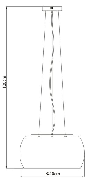 ZÁVĚSNÉ SVÍTIDLO, 40/120 cm Collett's Monde - Online Only svítidla, Online Only