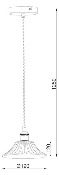 ZÁVĚSNÉ SVÍTIDLO, 15/125 cm Novel - Online Only svítidla, Online Only