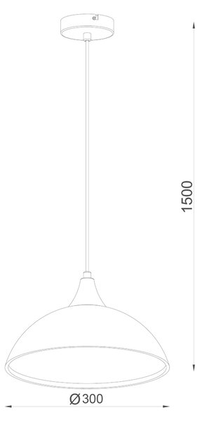 ZÁVĚSNÉ SVÍTIDLO, 30/150 cm Novel - Online Only svítidla, Online Only