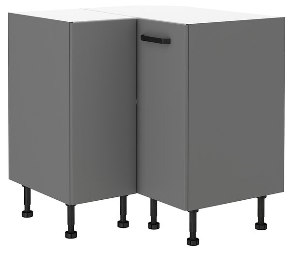 Kuchyňská linka NESSANT se | 250x280 cm | zásuvky PREMIUM BOX | šedá mat
