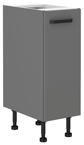 Kuchyňská linka NESSANT se | 250x280 cm | zásuvky PREMIUM BOX | šedá mat