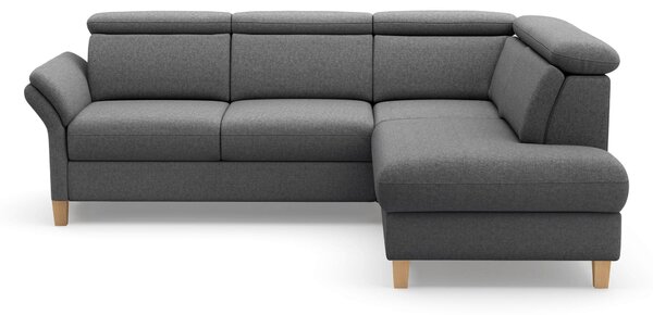 ROHOVÁ SEDAČKA, textil, tmavě šedá Sit & More - Sedací soupravy, Online Only