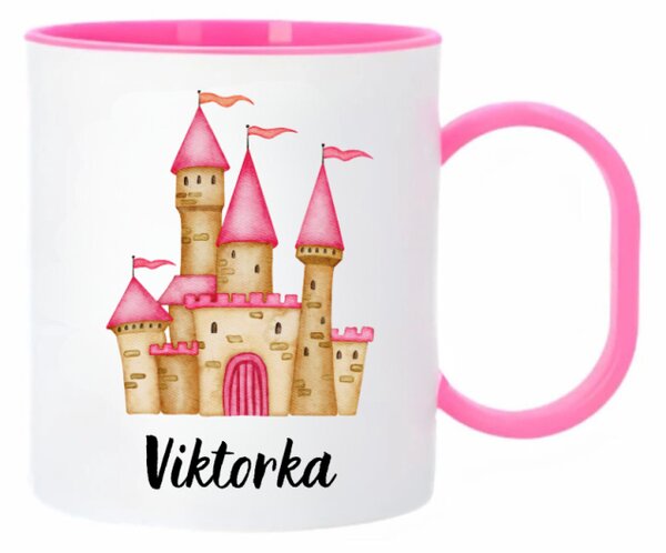 Plastový hrníček Hrad pro princezny
