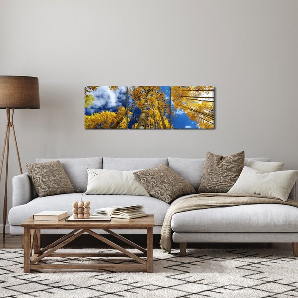 Obraz - Aspen (s hodinami) (90x30 cm)