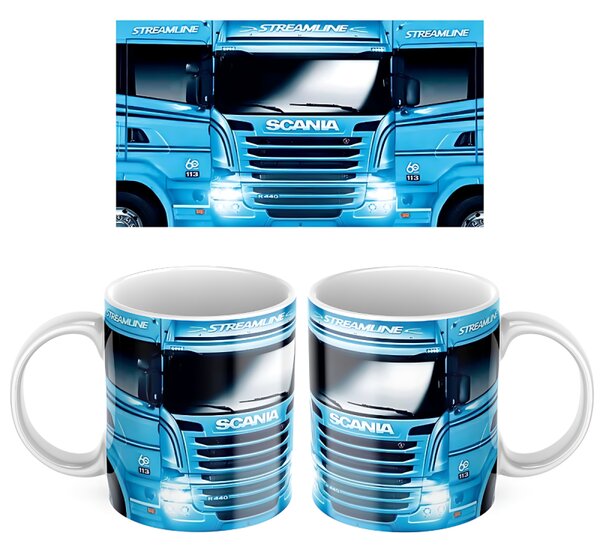 Keramický hrnek s motivem kamionu Scania