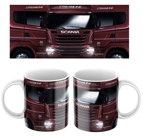 Keramický hrnek s motivem kamionu Scania 2