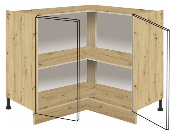 Kuchyňská linka CREATIVA | 190x330 cm + 140 cm | VÝBĚR KORPUSU a KOVÁNÍ | bílá lesk