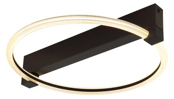 Globo 48050DS LED přisazené stropní svítidlo FLETCHER | 15W integrovaný LED zdroj | 1320lm | 3000K | černá