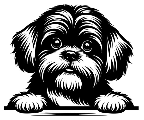 Samolepka pes Shih-tzu