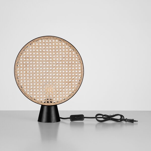 Ratanová stolní lampa Nova Luce Tierra 30 cm