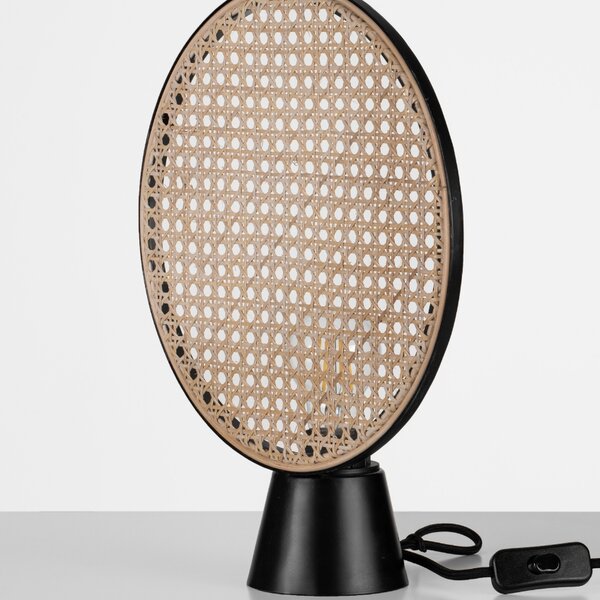 Ratanová stolní lampa Nova Luce Tierra 30 cm