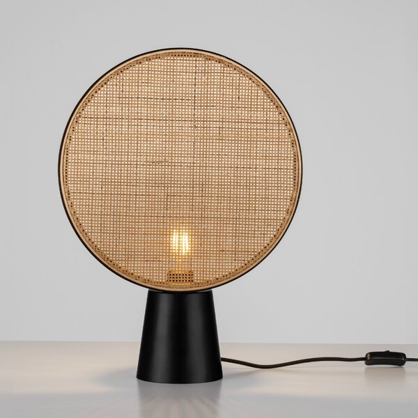 Ratanová stolní lampa Nova Luce Tierra 35 cm