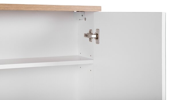 Koupelnová závěsná skříňka BALI bílá se zrcadlem 60 cm