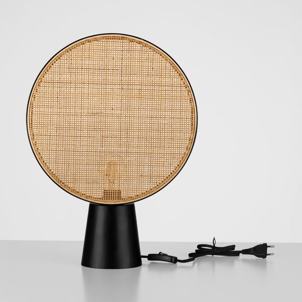 Ratanová stolní lampa Nova Luce Tierra 35 cm