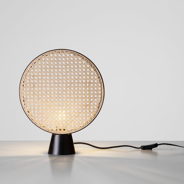 Ratanová stolní lampa Nova Luce Tierra 30 cm