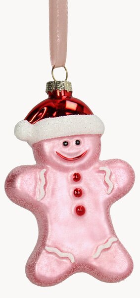Sada skleněných vánočních ozdob Gingerbread, 2 díly