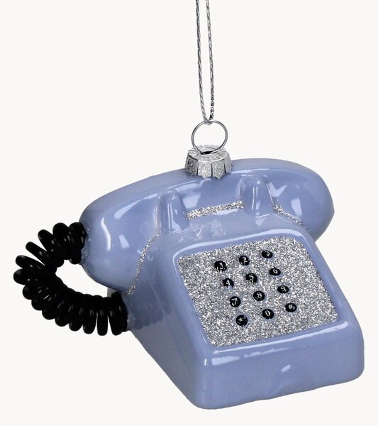 Skleněná vánoční ozdoba Retro Phone