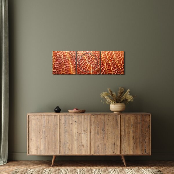 Obraz - Detail textury (s hodinami) (90x30 cm)