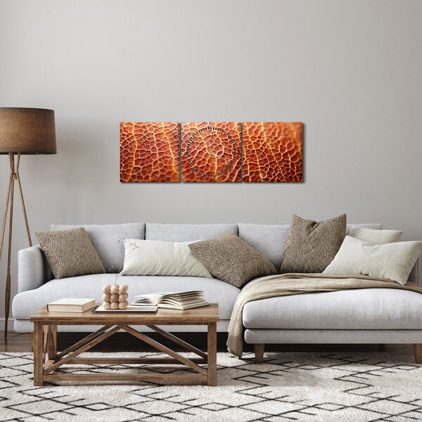 Obraz - Detail textury (s hodinami) (90x30 cm)
