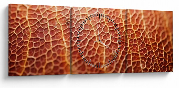 Obraz - Detail textury (s hodinami) (90x30 cm)