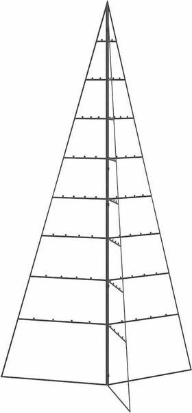 VidaXL Kovový vánoční stromeček KUOPIO Ocel [359602] Barva: Černá, Velikost: 100 cm