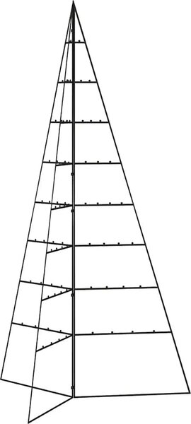 VidaXL Kovový vánoční stromeček KUOPIO Ocel [359602] Barva: Černá, Velikost: 100 cm