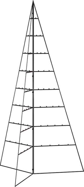 VidaXL Kovový vánoční stromeček KUOPIO Ocel [359602] Barva: Černá, Velikost: 100 cm
