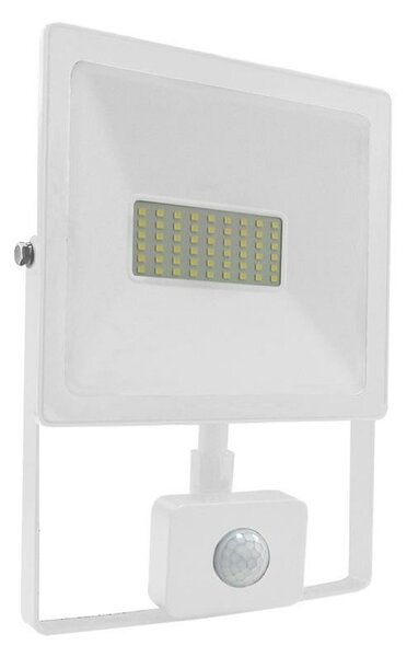 ACA Lighting bílá SENSOR LED SMD reflektor IP66 50W 3000K 4000Lm 230V Ra80 Q5030WS