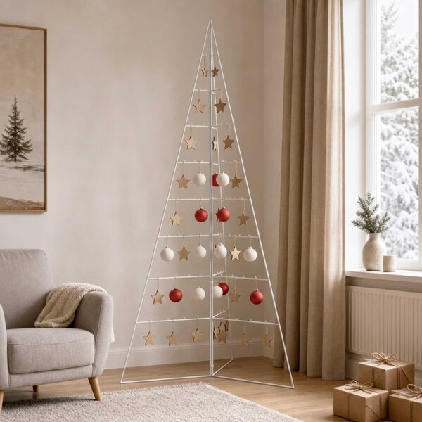 VidaXL Kovový vánoční stromeček KUOPIO Ocel [359602] Barva: Černá, Velikost: 100 cm
