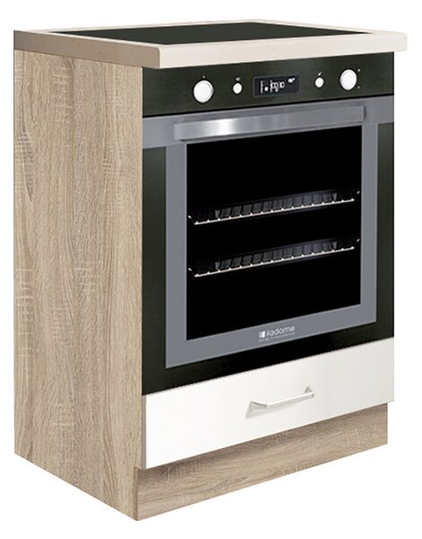 Kuchyňská linka ECONO wh | 260 cm | san remo/bílá lesk | VÝBĚR KORPUSU a KOVÁNÍ