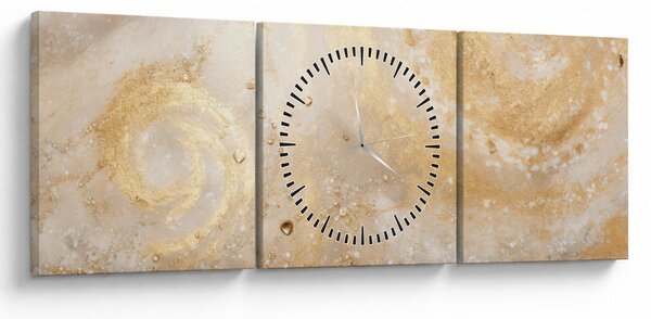 Obraz - Vzorovaná textura (s hodinami) (90x30 cm)