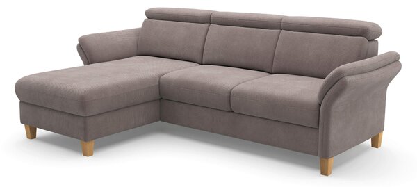 ROHOVÁ SEDAČKA, textil, šedohnědá Sit & More - Sedací soupravy, Online Only