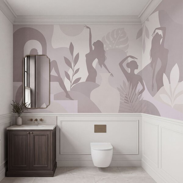 Fototapeta Skupina žen v různých pózách, Abstraktní fototapety, Populární fototapety - Tapeko.co.cz