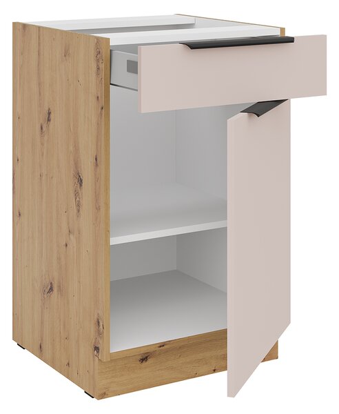 Kuchyňská linka SOLEA | 300 + 180 cm | VÝBĚR ÚCHYTŮ | zásuvky PREMIUM BOX | artisan/kašmír