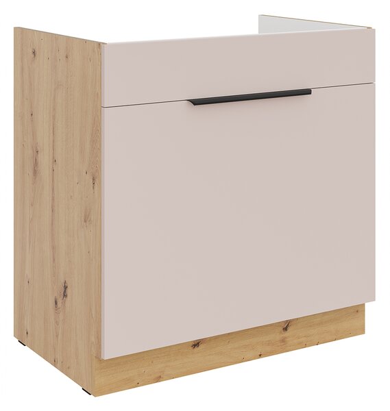 SOLEA k | dolní kuchyňská skříňka 80 ZL 1S dřezová | 80 cm | artisan/kašmír | VÝBĚR ÚCHYTŮ