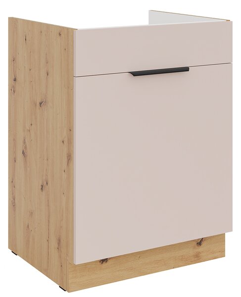 SOLEA k | dolní kuchyňská skříňka 60 ZL 1S dřezová | 60 cm | artisan/kašmír | VÝBĚR ÚCHYTŮ