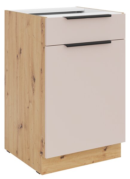 Kuchyňská linka SOLEA | 300 + 180 cm | VÝBĚR ÚCHYTŮ | zásuvky PREMIUM BOX | artisan/kašmír