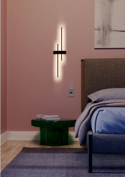 Redo 01-2747 - LED Nástěnné svítidlo TANGENT LED/13W/230V CRI 90 černá