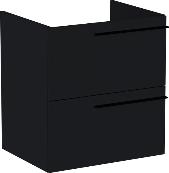 Roca Ella skříňka 58.5x44.6x63.5 cm pod umyvadlo závěsná černá A857769532