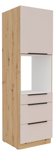 SOLEA k | vysoká skříňka 60 DPS-210 3S1F | 60 cm | PREMIUM BOX | artisan/kašmír | VÝBĚR ÚCHYTŮ
