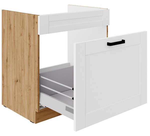 LUNA ab | dolní skříňka 80 ZL 1S dřezová | 80 cm | PREMIUM BOX | artisan/bílá